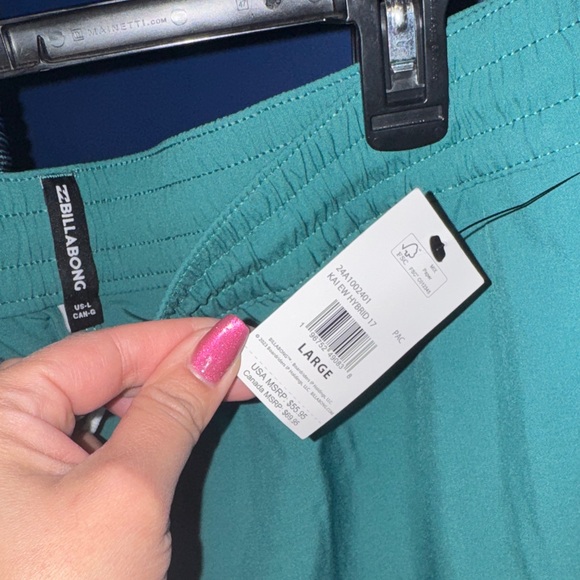 Billabong-NWT Teal Men's Swim Trunks Size Large - Picture 7 of 17